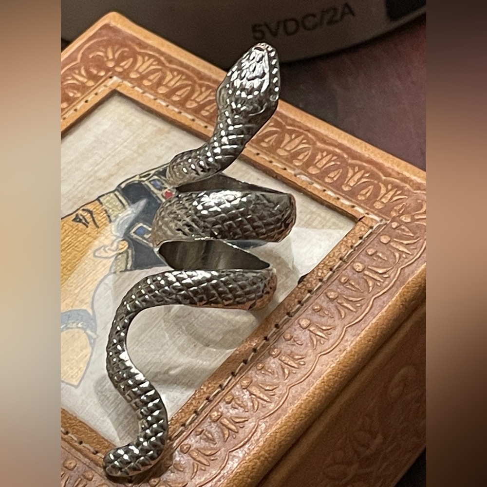 Silver Snake Ring - image 3